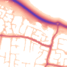 Daytime road noise heatmap for BN16 3LF