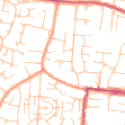 Daytime road noise heatmap for BN16 3QE