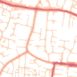 Daytime road noise heatmap for BN16 3QG