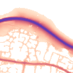 Daytime road noise heatmap for BN16 3SZ