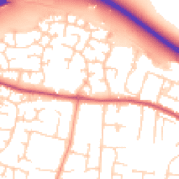 Daytime road noise heatmap for BN16 3UT