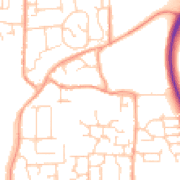 Daytime road noise heatmap for BN16 4AG
