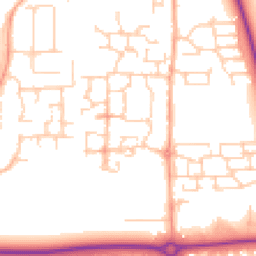 Daytime road noise heatmap for BN16 4AR