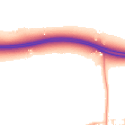 Daytime road noise heatmap for BN16 4ES