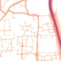 Daytime road noise heatmap for BN16 4FF