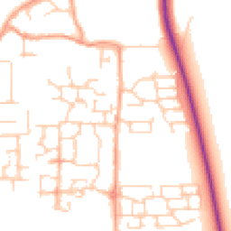Daytime road noise heatmap for BN16 4FJ