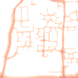 Daytime road noise heatmap for BN16 4FP