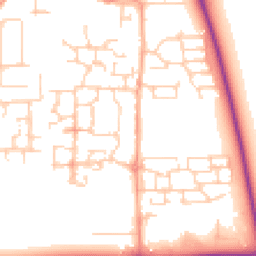 Daytime road noise heatmap for BN16 4GF