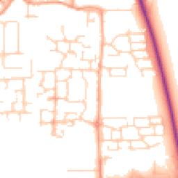 Daytime road noise heatmap for BN16 4GG