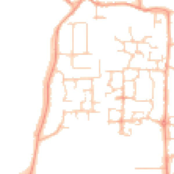 Daytime road noise heatmap for BN16 4HB