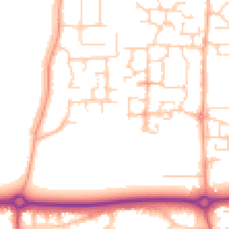 Daytime road noise heatmap for BN16 4NE