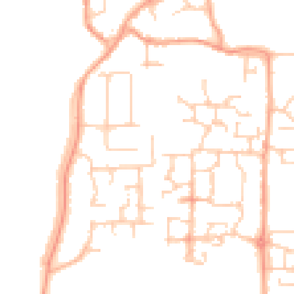Daytime road noise heatmap for BN16 4NH