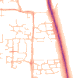 Daytime road noise heatmap for BN16 4PP