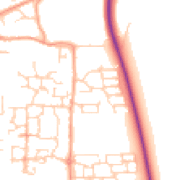Daytime road noise heatmap for BN16 4PQ