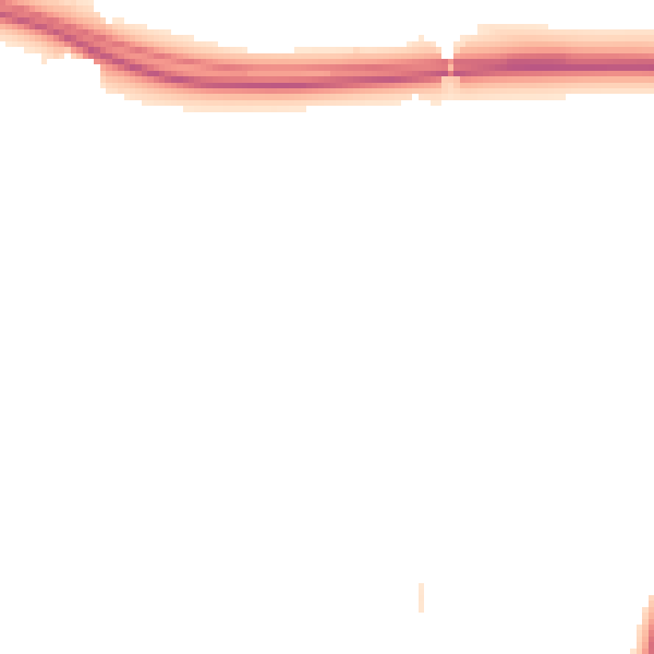 Night-time road noise heatmap for BN16 4QL