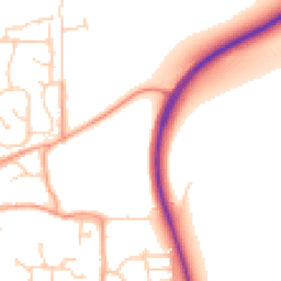 Daytime road noise heatmap for BN16 4QZ