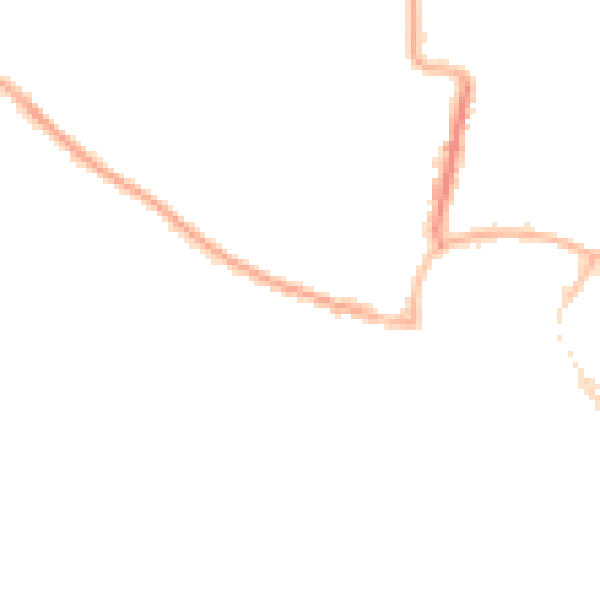 Night-time road noise heatmap for BN17 5AL