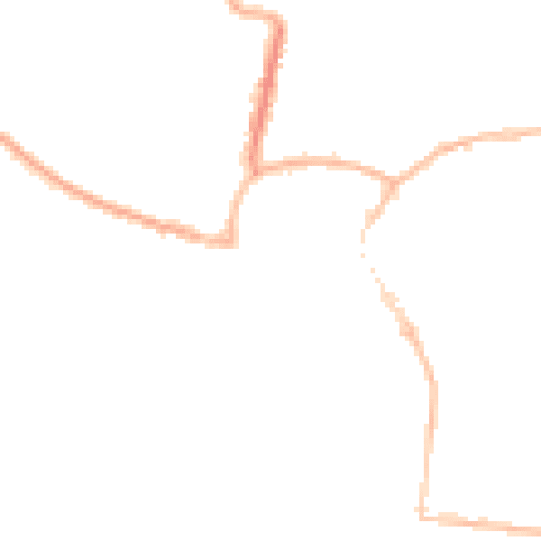 Night-time road noise heatmap for BN17 5AZ