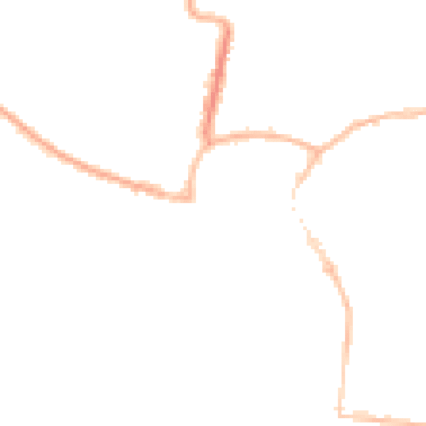 Night-time road noise heatmap for BN17 5BG
