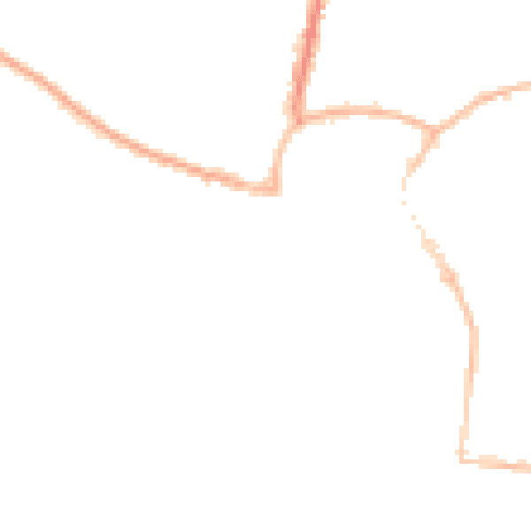 Night-time road noise heatmap for BN17 5BJ