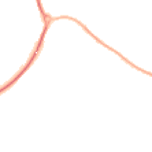 Night-time road noise heatmap for BN17 5DS