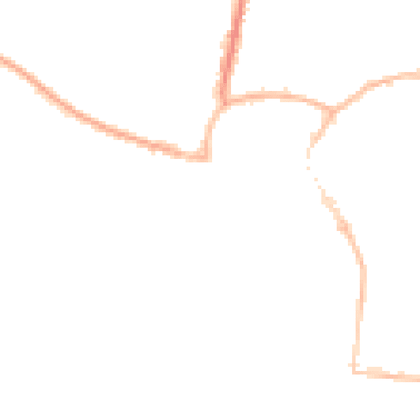 Night-time road noise heatmap for BN17 5DT