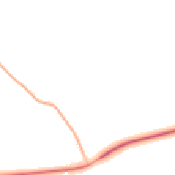 Night-time road noise heatmap for BN17 5FH