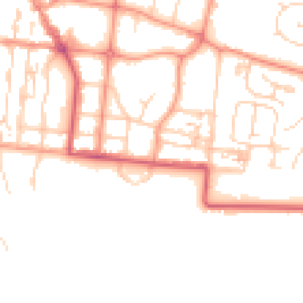 Daytime road noise heatmap for BN17 5NQ