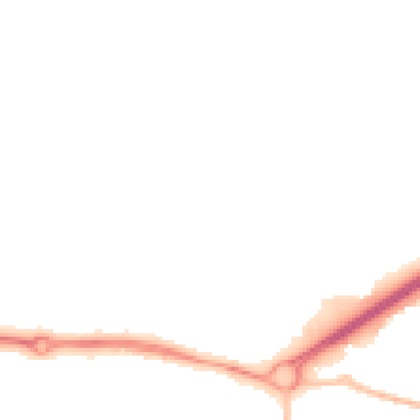 Night-time road noise heatmap for BN17 6GP