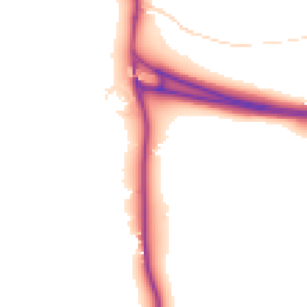 Daytime road noise heatmap for BN17 7QN