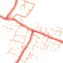 Daytime road noise heatmap for BN18 0AF