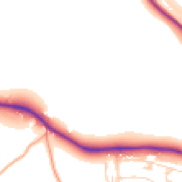 Daytime road noise heatmap for BN18 0AG