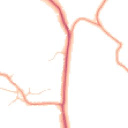 Daytime road noise heatmap for BN18 0AN
