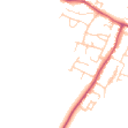 Daytime road noise heatmap for BN18 0BZ