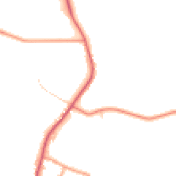 Daytime road noise heatmap for BN18 0DH