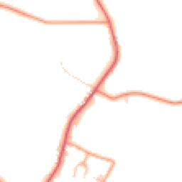 Daytime road noise heatmap for BN18 0DP