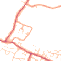 Daytime road noise heatmap for BN18 0EJ