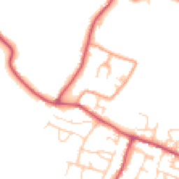 Daytime road noise heatmap for BN18 0EW