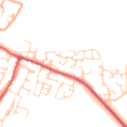 Daytime road noise heatmap for BN18 0FT