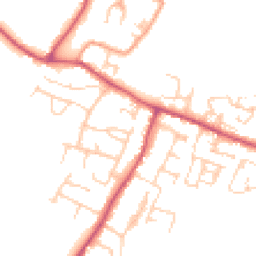 Daytime road noise heatmap for BN18 0HE