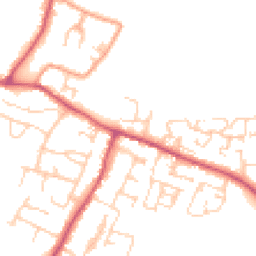 Daytime road noise heatmap for BN18 0HN