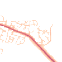 Daytime road noise heatmap for BN18 0HU