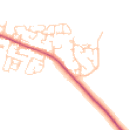 Daytime road noise heatmap for BN18 0HX
