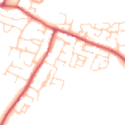 Daytime road noise heatmap for BN18 0JH