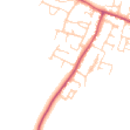 Daytime road noise heatmap for BN18 0JP