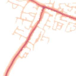 Daytime road noise heatmap for BN18 0LB