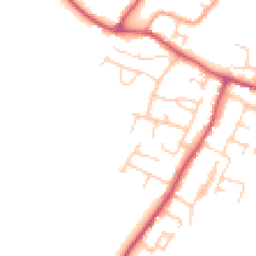 Daytime road noise heatmap for BN18 0LF