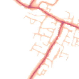 Daytime road noise heatmap for BN18 0LG