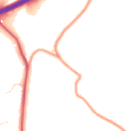 Daytime road noise heatmap for BN18 0LP