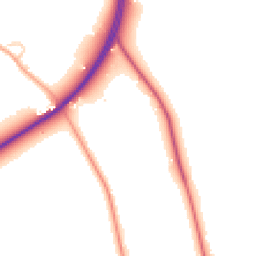 Daytime road noise heatmap for BN18 0LX